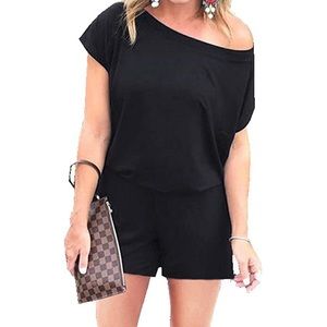 COPY - NWT Murimia black romper off the shoulder